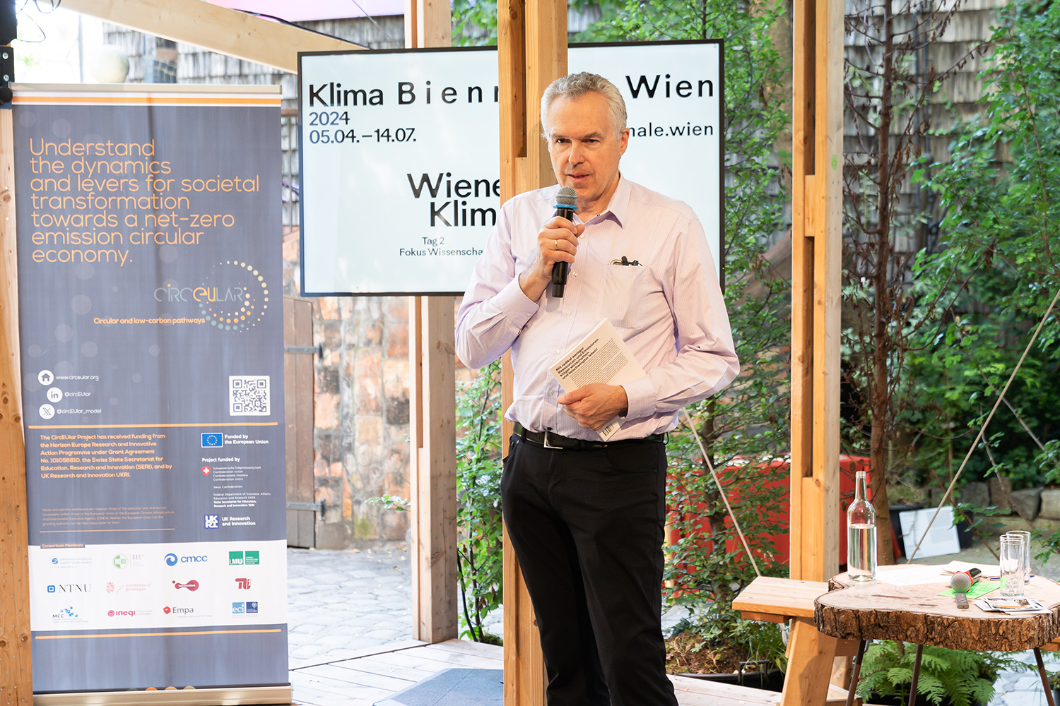 Introduction at Wiener Klimagipfel 2024.